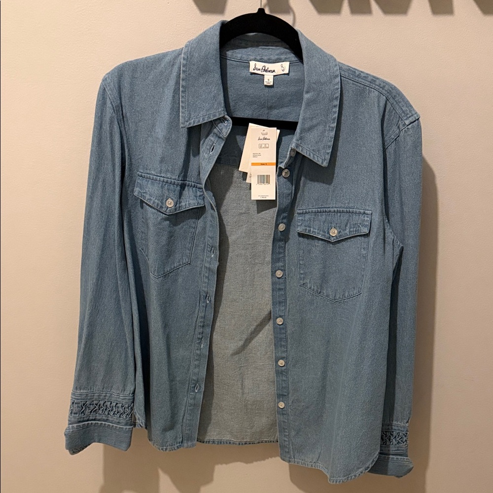Sam Edelman Blue Button Down Shirt